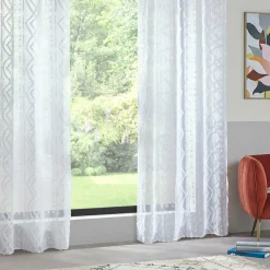 Voilage|ATMOSPHERA Voilage œillets (140 x 240 cm) Salma Blanc