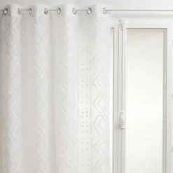 Voilage|ATMOSPHERA Voilage œillets (140 x 240 cm) Salma Blanc