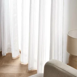 Voilage|EMINZA Voilage œillets (280 x 240 cm) Théo Blanc