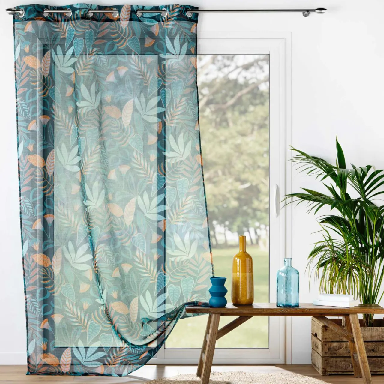 Voilage|DOUCEUR D'INTERIEUR Voilage œillets (140 x 240 cm) Tilda Vert