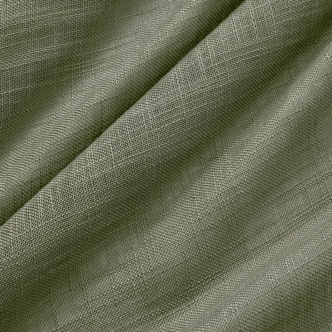 Voilage|EMINZA Voilage œillets effet lin (140 x 280 cm) Robin Vert romarin