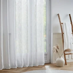 Voilage|EMINZA Voilage œillets effet lin (280 x 240 cm) Robin Blanc