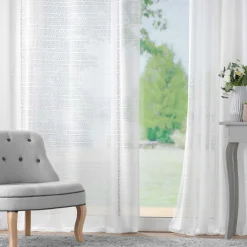Voilage|DOUCEUR D'INTERIEUR Voilage maille (140 x 240 cm) Naomie Blanc