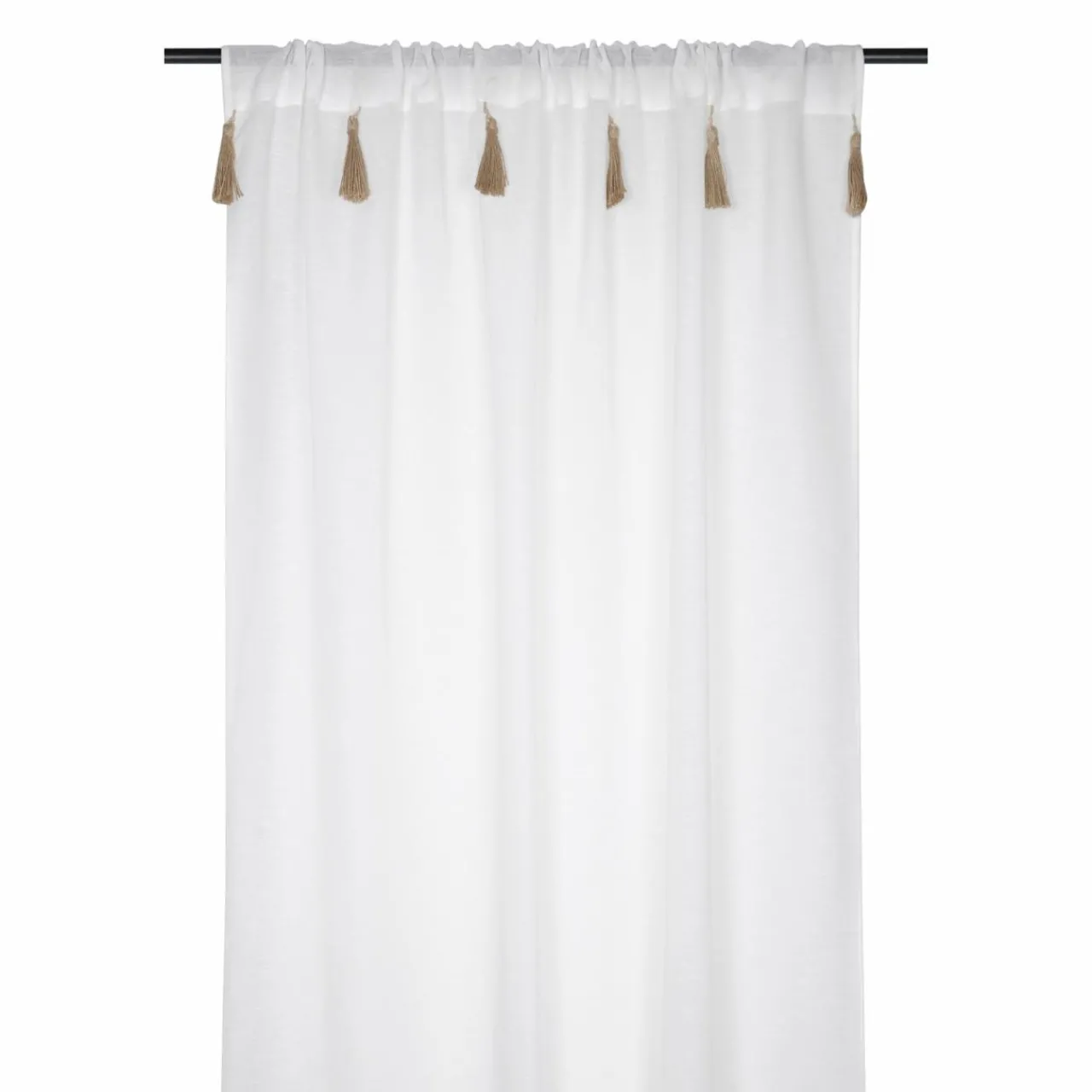 Voilage|STOF Voilage passe-tringle (140 x 260 cm) Ibiza Ecru