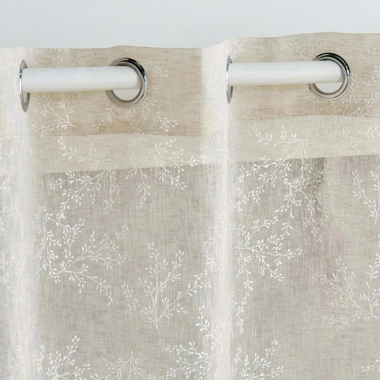 Voilage|DOUCEUR D'INTERIEUR Voilage tissé (140 x 280 cm) Karla Taupe